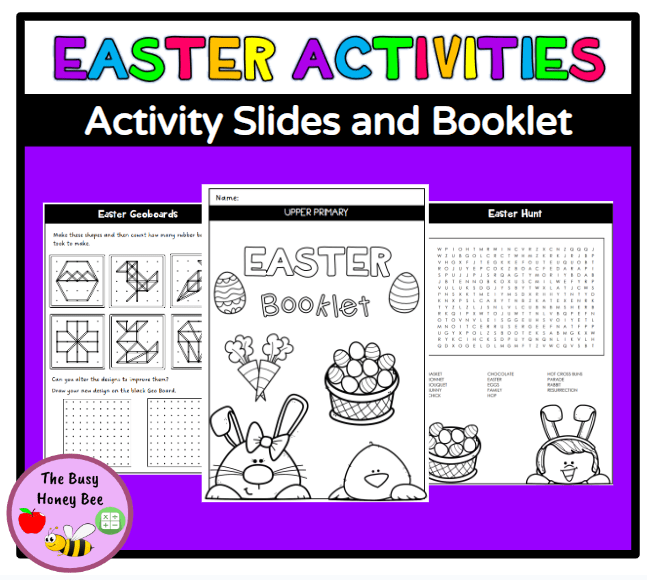 Upper Primary Easter Activity Slides and Booklet - Activity Pack