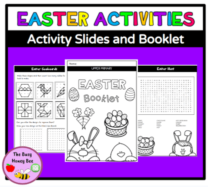Upper Primary Easter Activity Slides and Booklet - Activity Pack