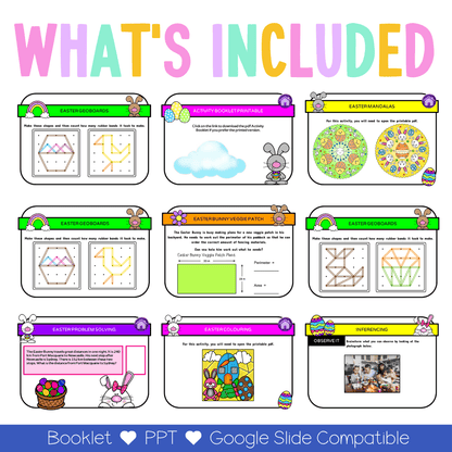 Upper Primary Easter Activity Slides and Booklet - Activity Pack
