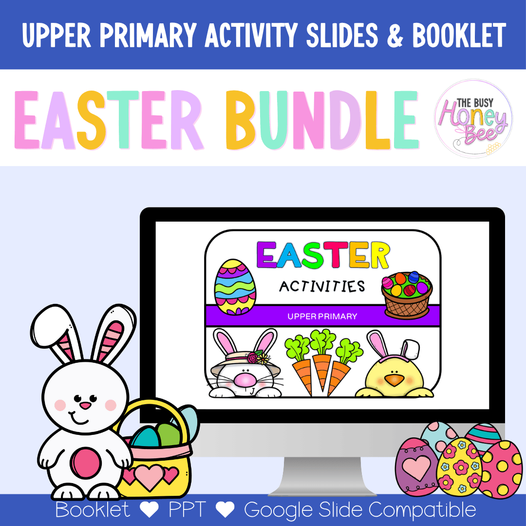 Upper Primary Easter Activity Slides and Booklet - Activity Pack
