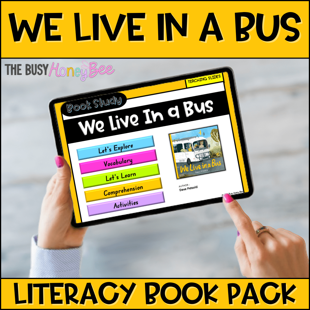 We Live in a Bus by Dave Petzold - CBCA 2025 - Literacy Book Pack - Activity Pack