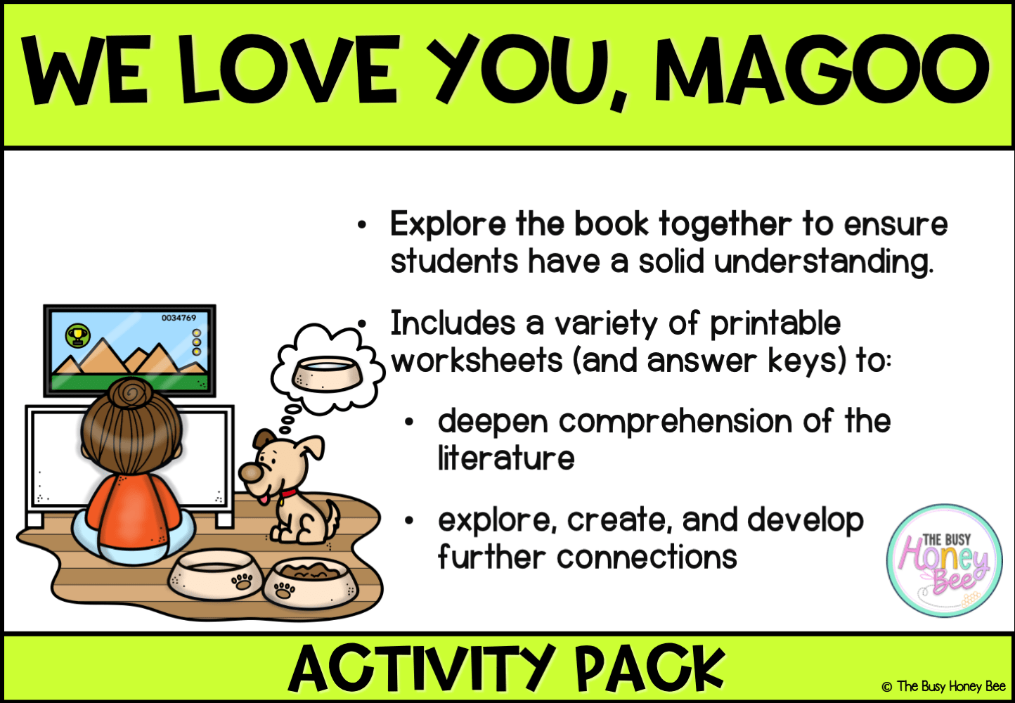 We Love You, Magoo by Briony Stewart Activity Pack -