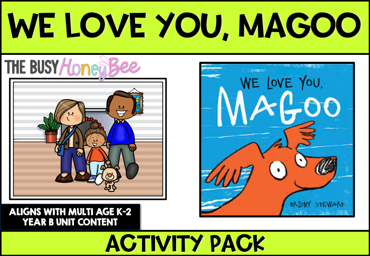 We Love You, Magoo by Briony Stewart Activity Pack -