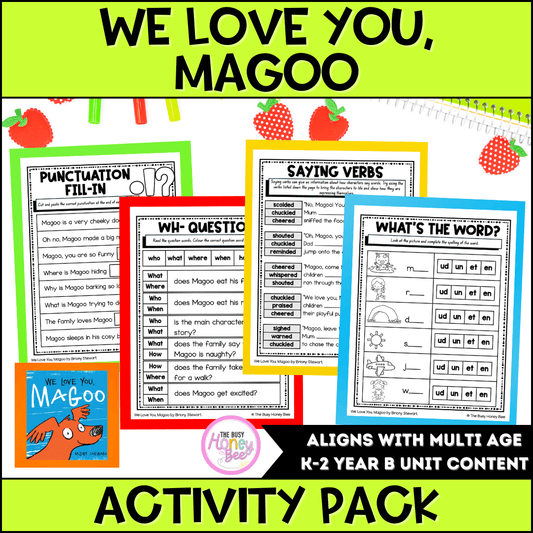 We Love You, Magoo by Briony Stewart Activity Pack -