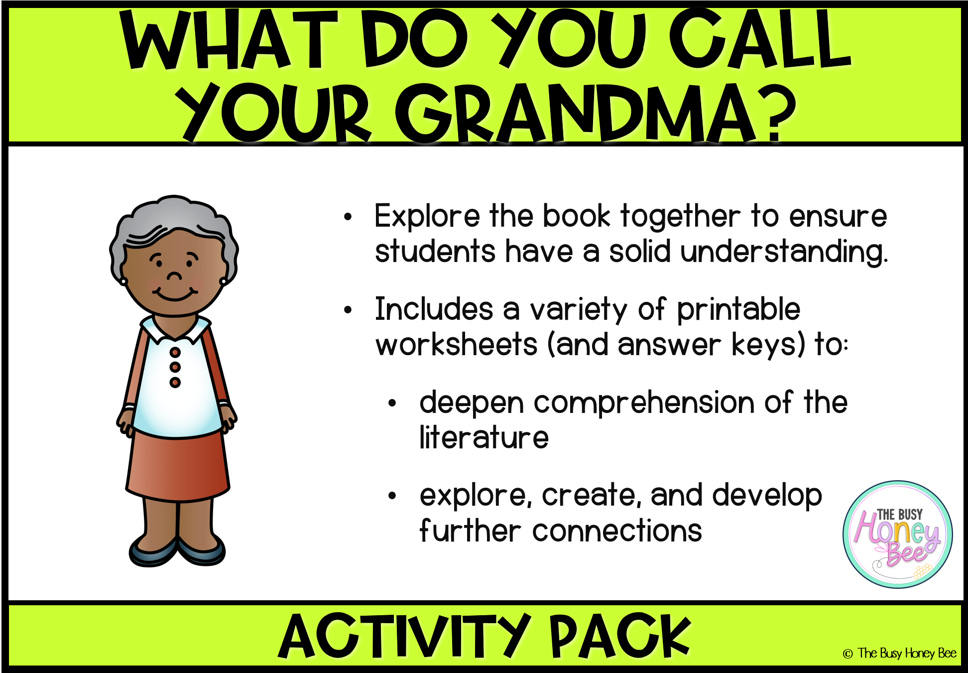 What do you call your Grandma Activity Pack - Activity Pack