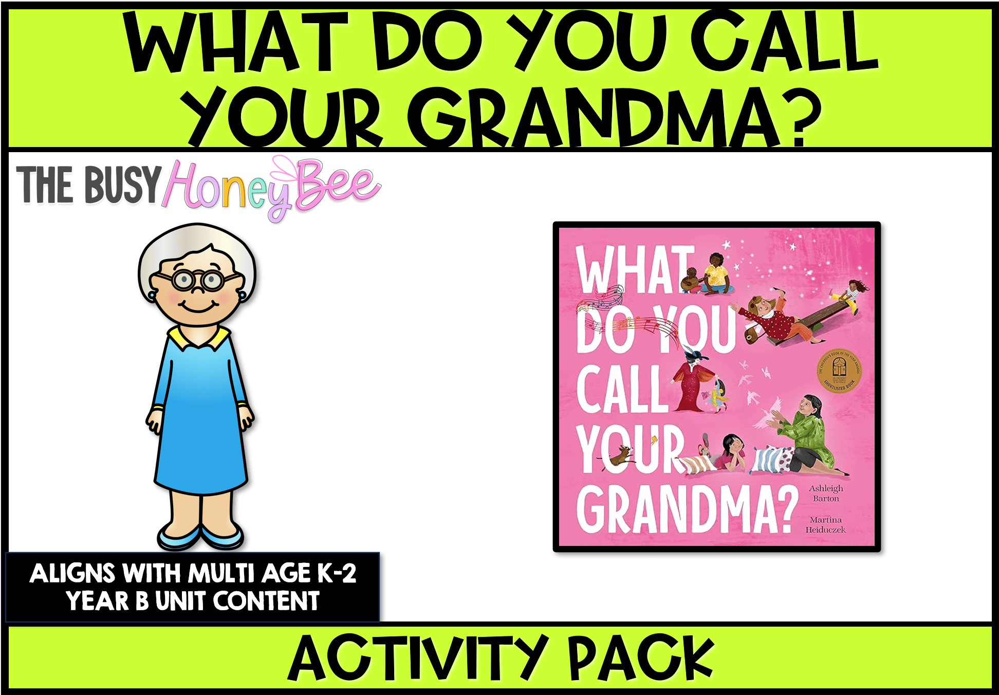 What do you call your Grandma Activity Pack - Activity Pack