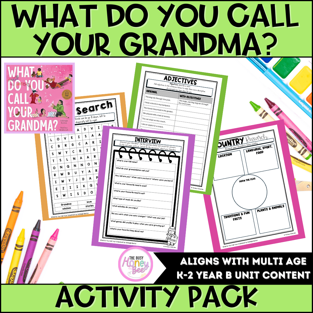 What do you call your Grandma Activity Pack - Activity Pack