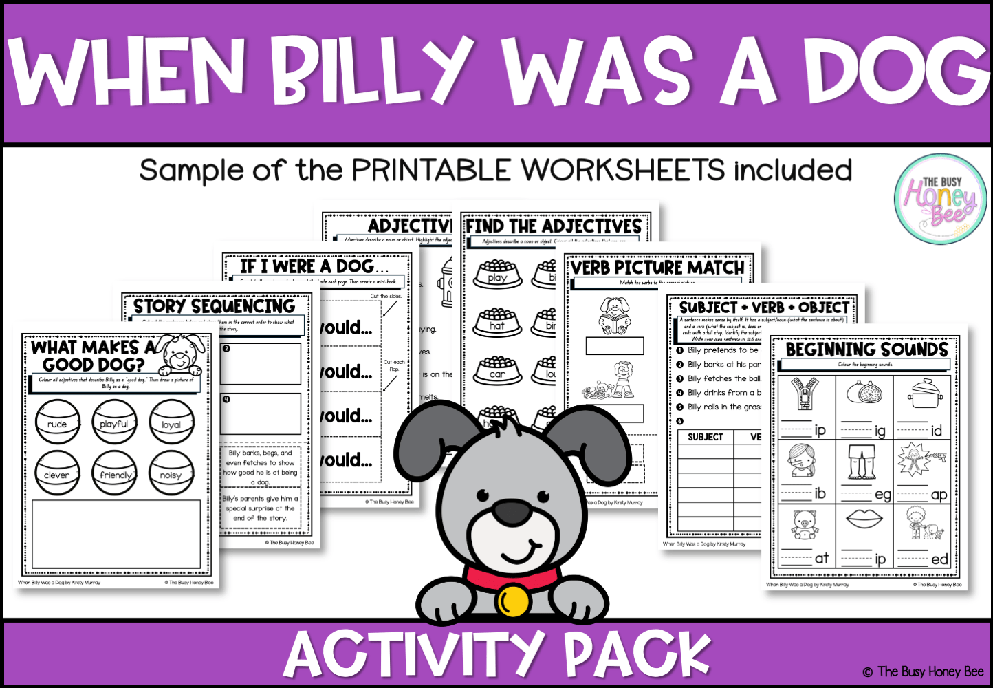 When Billy Was a Dog by Kirsty Murray Activity Pack - Activity Pack