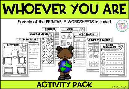 Whoever You Are by Mem Fox Activity Pack - Activity Pack