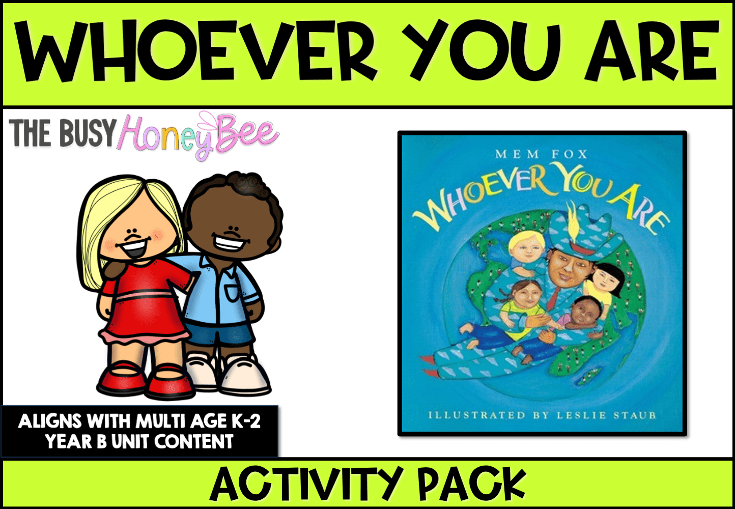 Whoever You Are by Mem Fox Activity Pack - Activity Pack