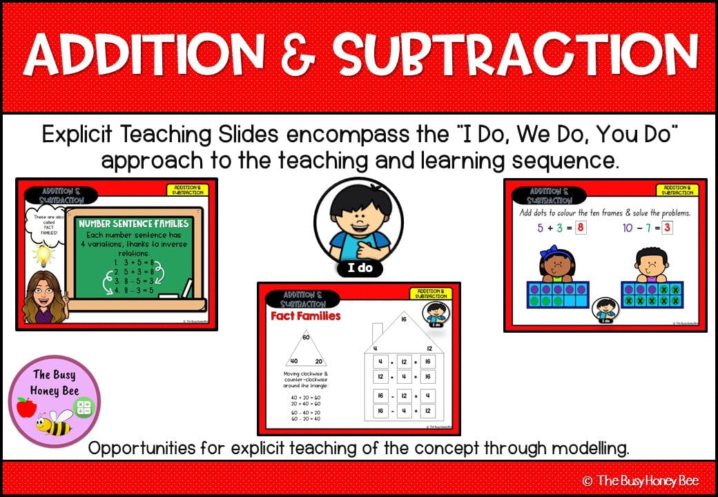 Year 3 Addition & Subtraction Explicit Teaching Bundle - Teaching Bundle