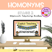 Year 3 and 4 Homonyms Explicit Teaching Bundle - Teaching Bundle