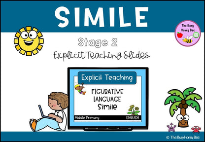 Year 3 and 4 Similes Explicit Teaching Slides - Teaching Bundle