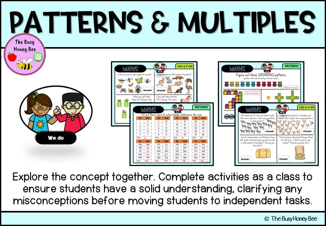 Year 3 Patterns and Multiples Explicit Teaching Bundle - Teaching Bundle