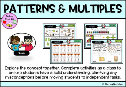 Year 3 Patterns and Multiples Explicit Teaching Bundle - Teaching Bundle