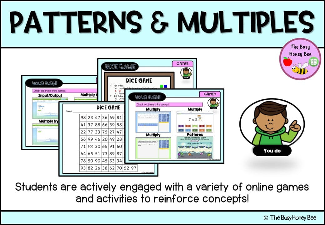 Year 3 Patterns and Multiples Explicit Teaching Bundle - Teaching Bundle