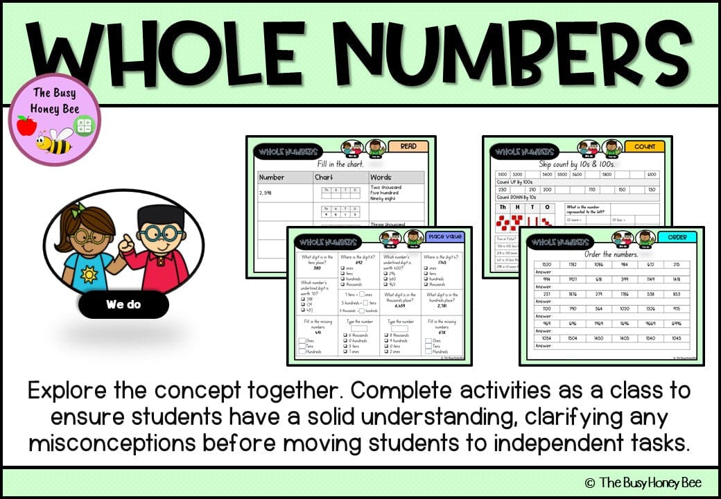 Year 3 Whole Number Explicit Teaching Bundle - Teaching Bundle