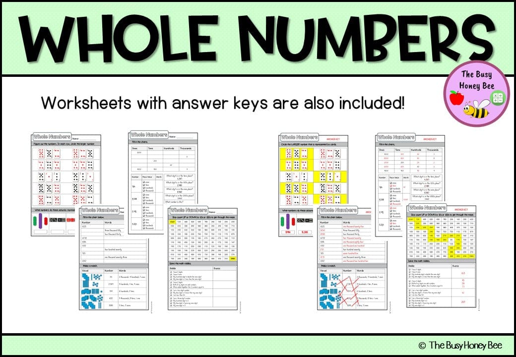 Year 3 Whole Number Explicit Teaching Bundle - Teaching Bundle