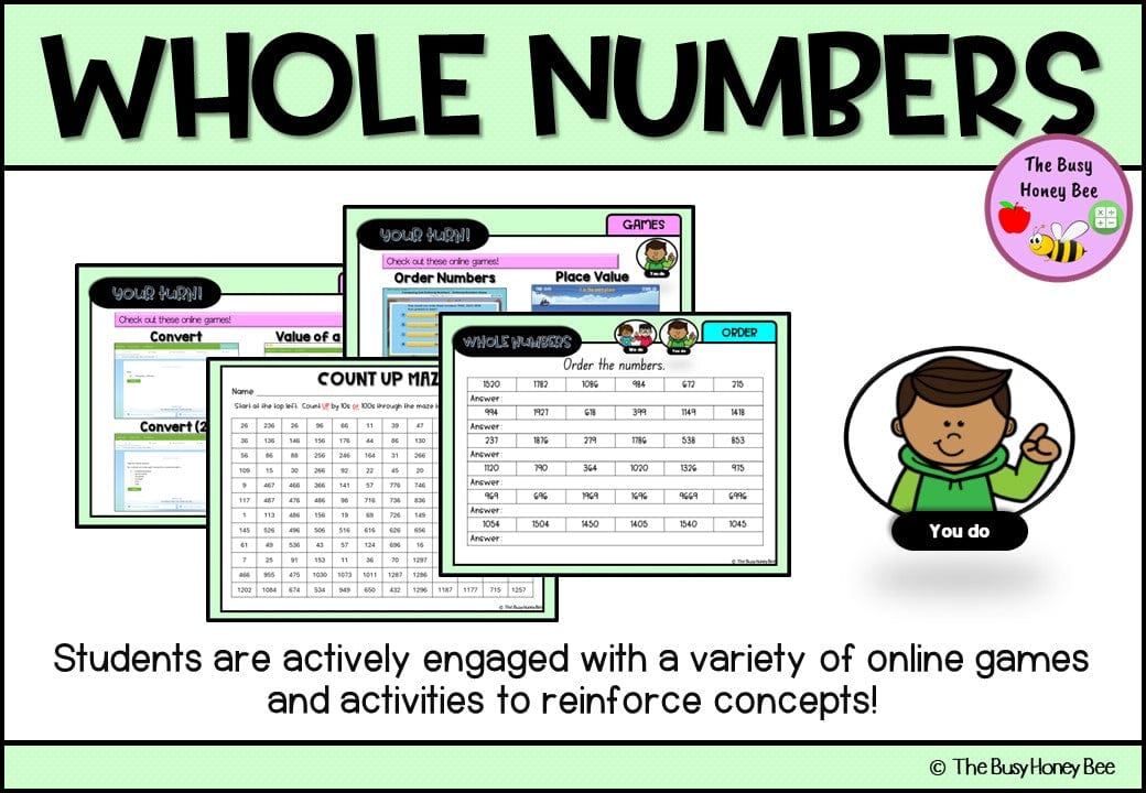 Year 3 Whole Number Explicit Teaching Bundle - Teaching Bundle