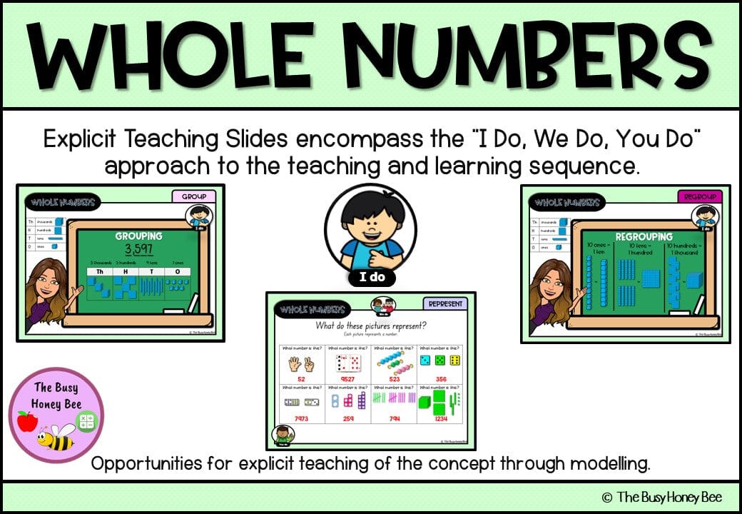 Year 3 Whole Number Explicit Teaching Bundle - Teaching Bundle