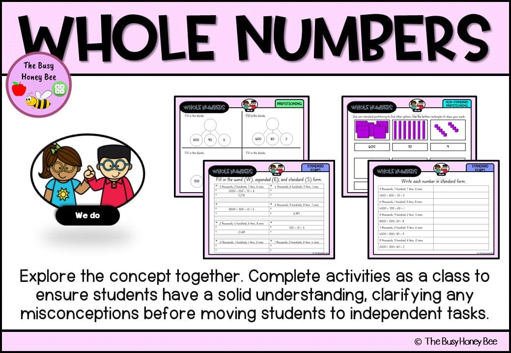 Year 3 Whole Number Partitioning Explicit Teaching Bundle - Teaching Bundle