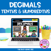 Year 4 Decimals 10th & 100ths Explicit Teaching Bundle - Teaching Bundle