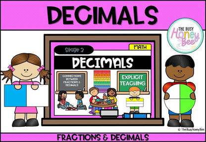 Year 4 Decimals: Connections with Fractions Explicit Teaching Bundle - Teaching Bundle