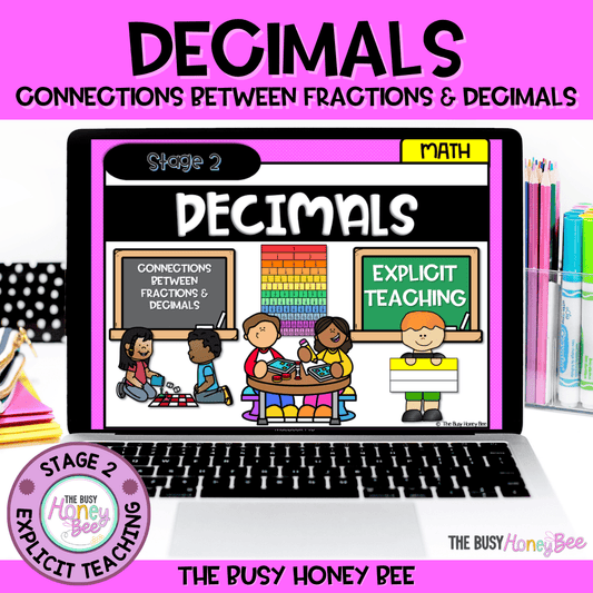 Year 4 Decimals: Connections with Fractions Explicit Teaching Bundle - Teaching Bundle