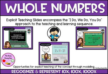 Year 4 Whole Number 10x, 100x, 1000x Explicit Teaching Bundle - Teaching Bundle