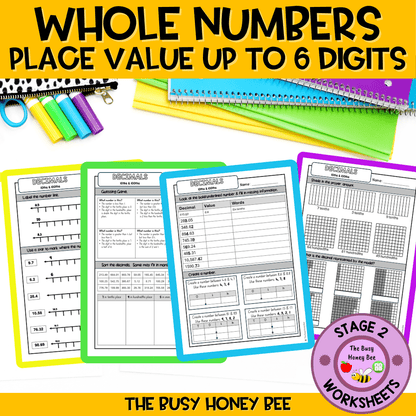 Year 4 Whole Number Place Value up to 6 digits Explicit Teaching Bundle - Teaching Bundle